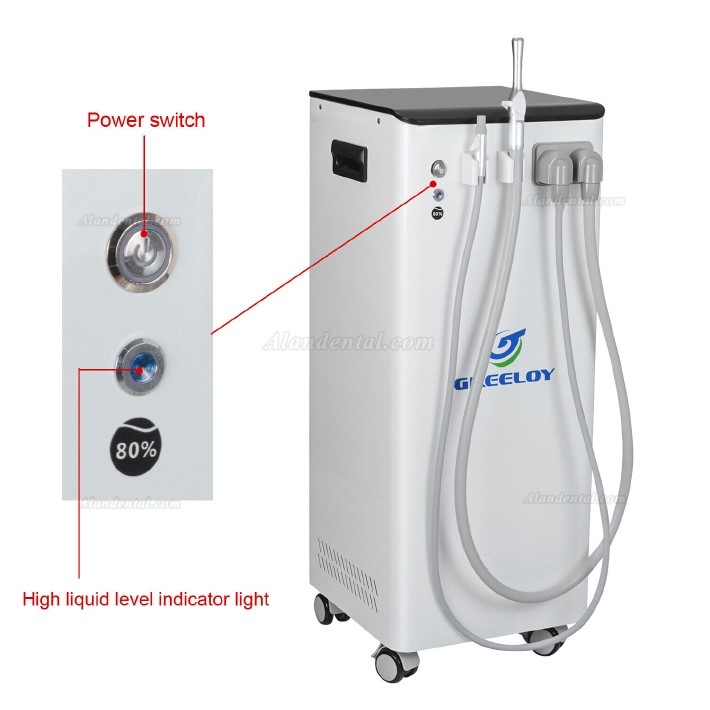 Greeloy GSM-400 Portable Movable Dental Suction Unit Vacuum Pump 400L/min with Strong Suction